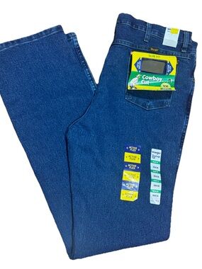 Wrangler Jeans Mens 36x36 Dark Wash 936 Cowboy Cut Slim Fit Western Workwear